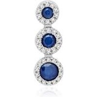 🦚 Anhänger Weißgold Saphire Diamanten 0,07 ct. 🦚 Anhänger Weißgold Saphire Diamanten 0,07 ct.