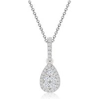 🦚 Kette Diamanten-Anhänger 0,20 ct Weißgold 🦚 Kette Diamanten-Anhänger 0,20 ct Weißgold