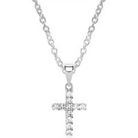 🦚 Kreuzkette 585er Weißgold Diamant 🦚 Kreuzkette 585er Weißgold Diamant