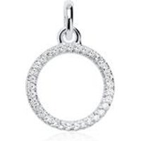 🦚 Anhänger Kreis aus 14K Weißgold mit Brillanten 🦚 Anhänger Kreis aus 14K Weißgold mit Brillanten