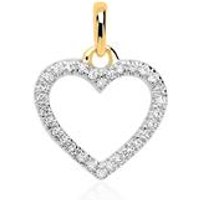 🦚 585er Goldanhänger Herz für Damen mit Diamanten 🦚 585er Goldanhänger Herz für Damen mit Diamanten