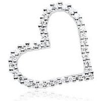 🦚 Herzanhänger aus 14K Weißgold mit Diamanten 🦚 Herzanhänger aus 14K Weißgold mit Diamanten