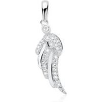 🦚 Anhänger Flügel aus 585er Weißgold mit Diamanten 🦚 Anhänger Flügel aus 585er Weißgold mit Diamanten