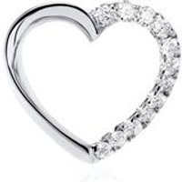 🦚 Herzanhänger aus 585er Weißgold mit Diamanten 🦚 Herzanhänger aus 585er Weißgold mit Diamanten