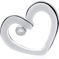 🦚 Herzanhänger aus 14K Weißgold mit Diamant 🦚 Herzanhänger aus 14K Weißgold mit Diamant