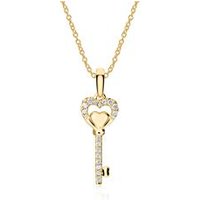 🦚 Kette Schlüssel aus 750er Gold mit Diamanten 🦚 Kette Schlüssel aus 750er Gold mit Diamanten