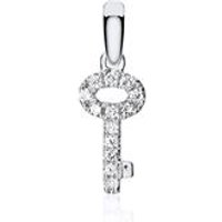 🦚 Anhänger Schlüssel aus 18K Weißgold mit Diamanten 🦚 Anhänger Schlüssel aus 18K Weißgold mit Diamanten
