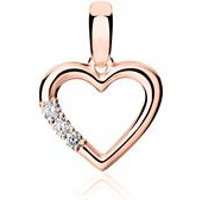 🦚 750er Roségold Anhänger Herz mit Diamanten 🦚 750er Roségold Anhänger Herz mit Diamanten