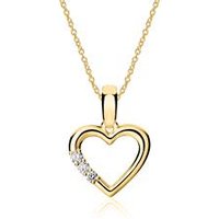 🦚 750er Gold Kette Herz mit Brillanten 🦚 750er Gold Kette Herz mit Brillanten