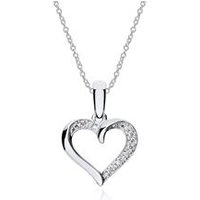 🦚 750er Weißgold Kette Herz mit Diamanten 🦚 750er Weißgold Kette Herz mit Diamanten