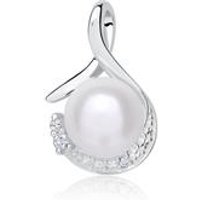 🦚 Perlenanhänger aus 585er Weißgold mit Diamanten 🦚 Perlenanhänger aus 585er Weißgold mit Diamanten
