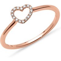 🦚 Diamantring 750er Rotgold Herz 0,07 ct 🦚 Diamantring 750er Rotgold Herz 0,07 ct