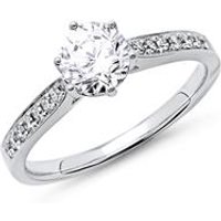 🦚 Verlobungsring 585er Weißgold mit Diamanten 🦚 Verlobungsring 585er Weißgold mit Diamanten