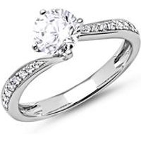 🦚 Verlobungsring 585er Weißgold mit Diamanten 🦚 Verlobungsring 585er Weißgold mit Diamanten