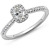 🦚 Halo Ring 950er Platin mit Diamanten 🦚 Halo Ring 950er Platin mit Diamanten