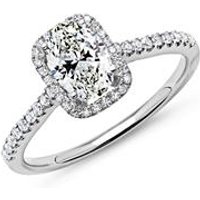 🦚 Halo Ring 950er Platin mit Diamanten 🦚 Halo Ring 950er Platin mit Diamanten