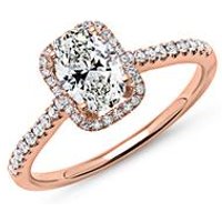 🦚 Halo Ring 750er Roségold mit Diamanten 🦚 Halo Ring 750er Roségold mit Diamanten