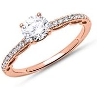 🦚 585er Roségold Ring mit Diamantbesatz 🦚 585er Roségold Ring mit Diamantbesatz