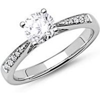 🦚 750er Weißgold Verlobungsring mit Diamanten 🦚 750er Weißgold Verlobungsring mit Diamanten