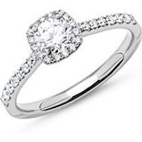 🦚 950er Platin Halo Ring mit Brillanten 🦚 950er Platin Halo Ring mit Brillanten