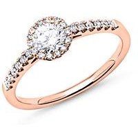 🦚 750er Roségold Halo Ring mit Diamanten 🦚 750er Roségold Halo Ring mit Diamanten