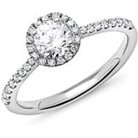 🦚 950er Platin Halo Ring mit Diamanten 🦚 950er Platin Halo Ring mit Diamanten