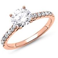 🦚 585er Roségold Verlobungsring mit Diamanten 🦚 585er Roségold Verlobungsring mit Diamanten