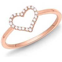 🦚 Ring 750er Rotgold Herz 22 Diamanten 0,11 ct. 🦚 Ring 750er Rotgold Herz 22 Diamanten 0,11 ct.