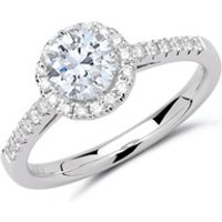 🦚 Halo Ring 950er Platin mit Diamanten 🦚 Halo Ring 950er Platin mit Diamanten