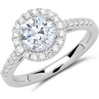 🦚 Halo Ring 950er Platin mit Diamanten 🦚 Halo Ring 950er Platin mit Diamanten