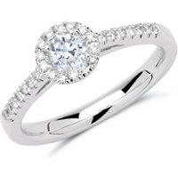 🦚 Halo Ring 950er Platin mit Brillanten 🦚 Halo Ring 950er Platin mit Brillanten