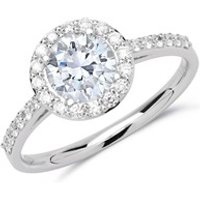🦚 Halo Ring 950er Platin mit Diamanten 🦚 Halo Ring 950er Platin mit Diamanten