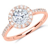 🦚 Halo Ring 585er Roségold mit Diamanten 🦚 Halo Ring 585er Roségold mit Diamanten