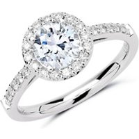 🦚 950er Platin Halo Ring mit Diamanten 🦚 950er Platin Halo Ring mit Diamanten