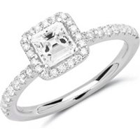 🦚 950er Platin Halo Ring mit Diamanten 🦚 950er Platin Halo Ring mit Diamanten