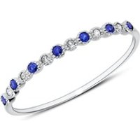 🦚 Ring aus 585er Weißgold mit Saphiren und Weißtopasen 🦚 Ring aus 585er Weißgold mit Saphiren und Weißtopasen