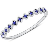 🦚 585er Weißgold Ring mit Saphiren 🦚 585er Weißgold Ring mit Saphiren