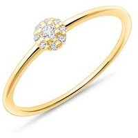 🦚 585er Goldring für Damen mit Weißtopasen 🦚 585er Goldring für Damen mit Weißtopasen