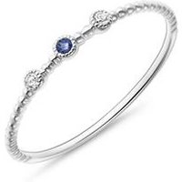 🦚 14K Weißgoldring mit Saphiren und Weißtopasen 🦚 14K Weißgoldring mit Saphiren und Weißtopasen