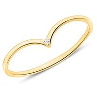🦚 V-Ring für Damen aus 14K Gold mit Diamant 🦚 V-Ring für Damen aus 14K Gold mit Diamant