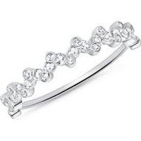 🦚 Damenring aus 14K Weißgold mit Weißtopasen 🦚 Damenring aus 14K Weißgold mit Weißtopasen