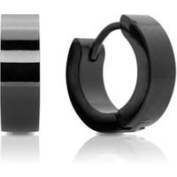 🦚 Schwarze Edelstahlcreolen 🦚 Schwarze Edelstahlcreolen