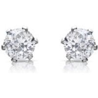 🦚 Ohrstecker aus Edelstahl mit weißem Zirkonia 4mm 🦚 Ohrstecker aus Edelstahl mit weißem Zirkonia 4mm