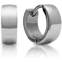 🦚 Creolen Edelstahl poliert Klappverschluss 🦚 Creolen Edelstahl poliert Klappverschluss