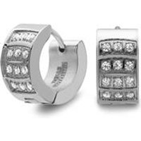 🦚 Creolen Edelstahl Klappverschluss Zirkonia 🦚 Creolen Edelstahl Klappverschluss Zirkonia