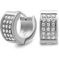 🦚 Creolen Edelstahl mit Steinbesatz 🦚 Creolen Edelstahl mit Steinbesatz