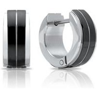 🦚 Creolen aus Edelstahl 6mm teilgeschwärzt 🦚 Creolen aus Edelstahl 6mm teilgeschwärzt