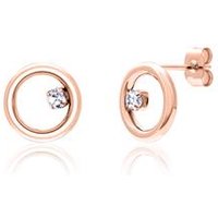 🦚 Ohrstecker Kreise für Damen aus Edelstahl, rosé 🦚 Ohrstecker Kreise für Damen aus Edelstahl, rosé