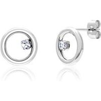 🦚 Damen Ohrstecker Kreise aus Edelstahl mit Zirkonia 🦚 Damen Ohrstecker Kreise aus Edelstahl mit Zirkonia