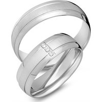 🦚 Eheringe 333er Weissgold 3 Brillanten 🦚 Eheringe 333er Weissgold 3 Brillanten